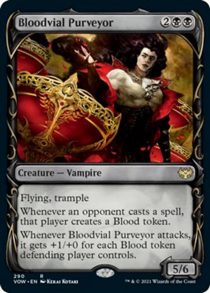 Bloodvial Purveyor (Showcase Fang Frame) [Innistrad: Crimson Vow] | Good Games Cannington