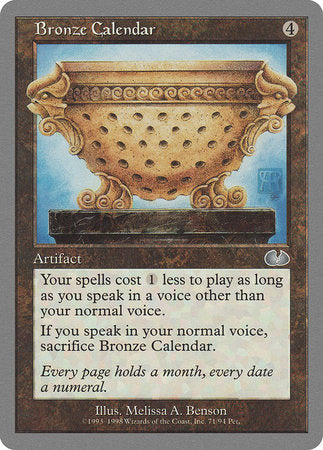 Bronze Calendar [Unglued] | Good Games Cannington