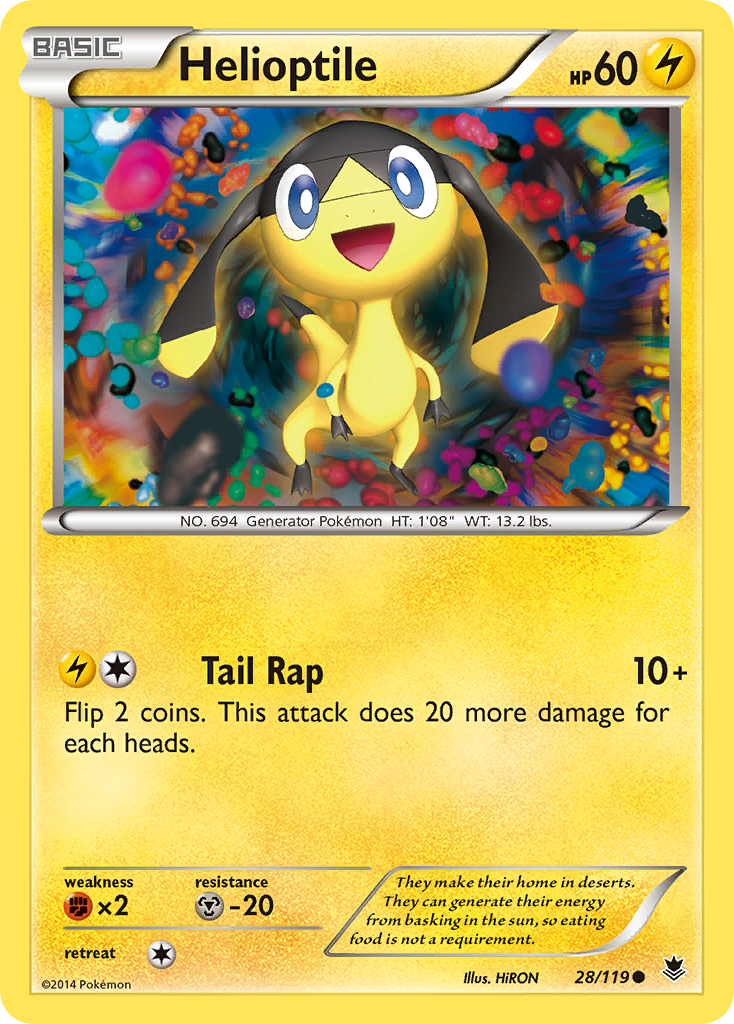Helioptile (28/119) [XY: Phantom Forces] | Good Games Cannington