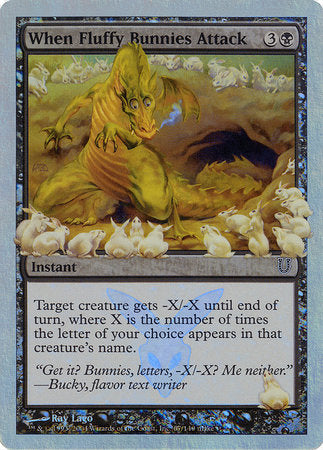 When Fluffy Bunnies Attack (Alternate Foil) [Unhinged] | Good Games Cannington
