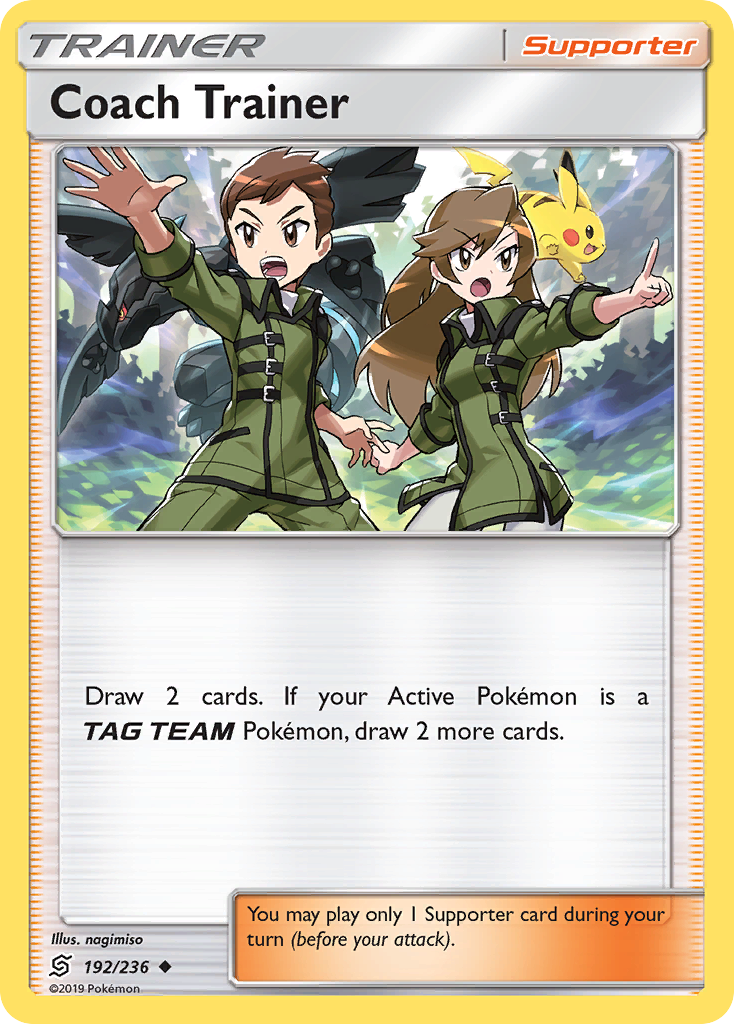 Coach Trainer (192/236) [Sun & Moon: Unified Minds] | Good Games Cannington
