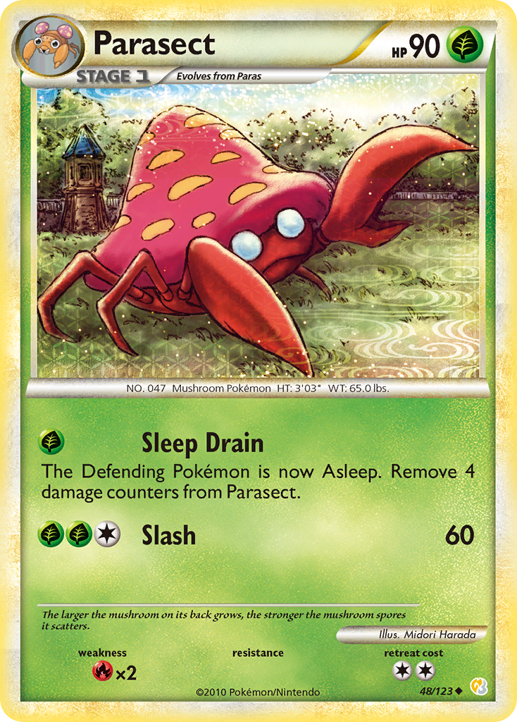 Parasect (48/123) [HeartGold & SoulSilver: Base Set] | Good Games Cannington