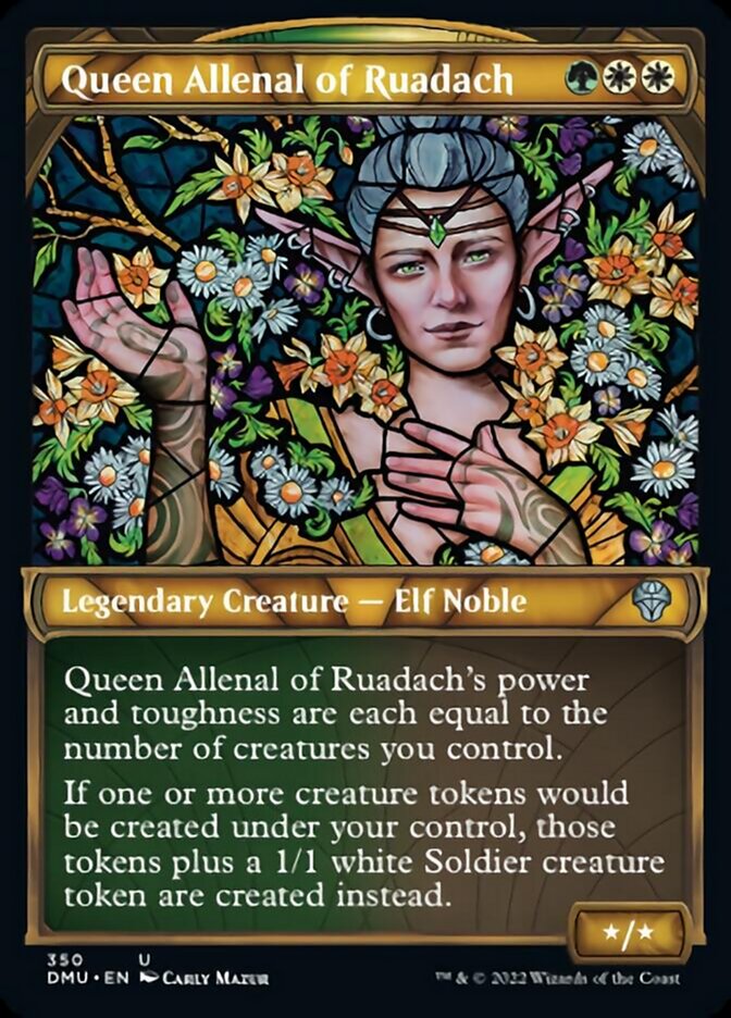 Queen Allenal of Ruadach (Showcase Textured) [Dominaria United] | Good Games Cannington