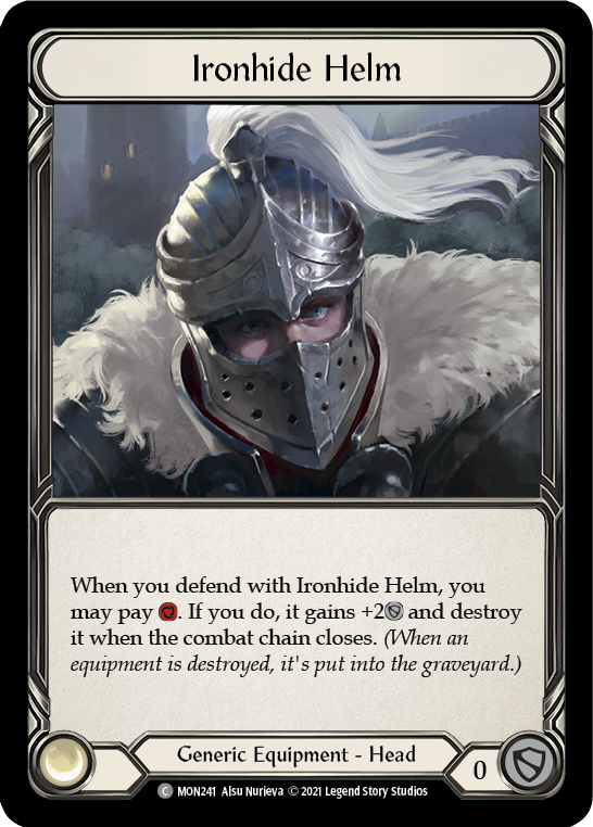 Ironhide Helm [MON241-CF] 1st Edition Cold Foil | Good Games Cannington