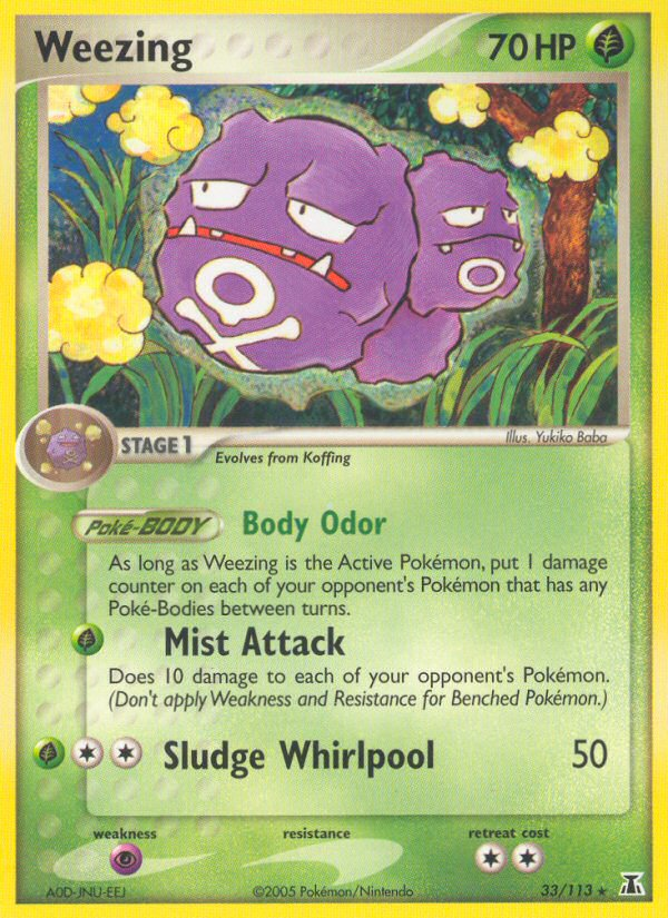 Weezing (33/113) [EX: Delta Species] | Good Games Cannington