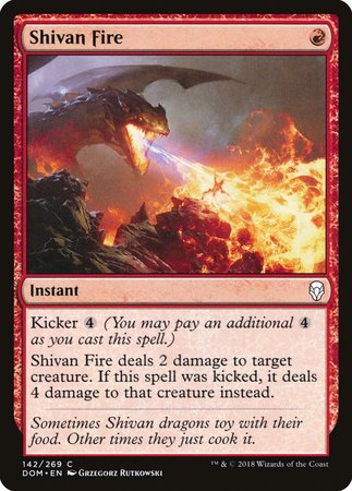 Shivan Fire [Dominaria] | Good Games Cannington