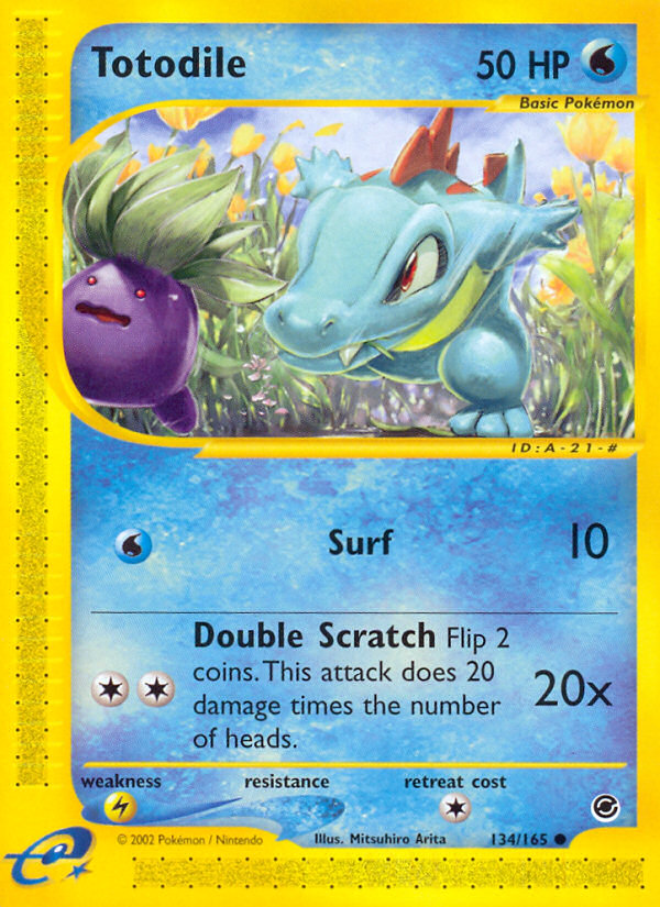 Totodile (134/165) [Expedition: Base Set] | Good Games Cannington
