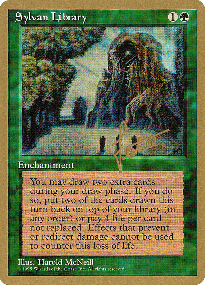 Sylvan Library (Bertrand Lestree) [Pro Tour Collector Set] | Good Games Cannington