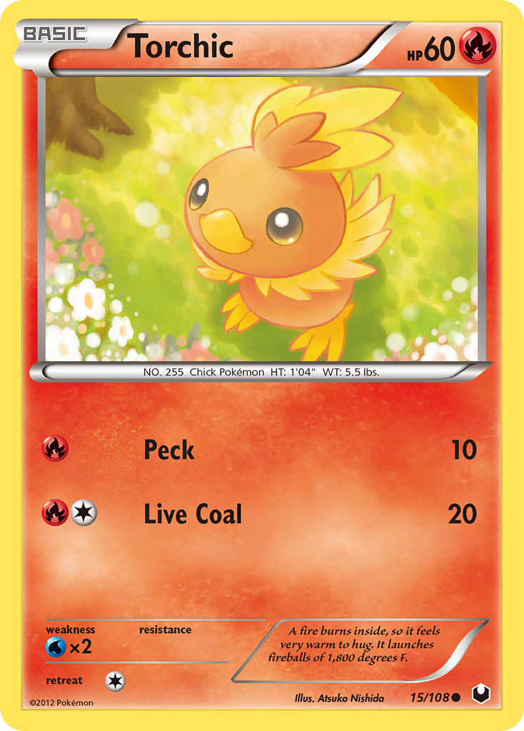 Torchic (15/108) [Black & White: Dark Explorers] | Good Games Cannington