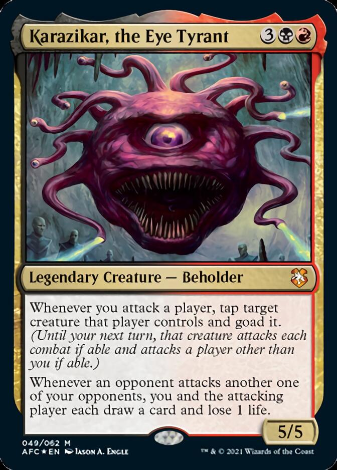 Karazikar, the Eye Tyrant [Dungeons & Dragons: Adventures in the Forgotten Realms Commander] | Good Games Cannington