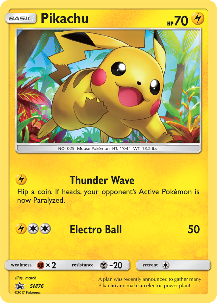 Pikachu (SM76) [Sun & Moon: Black Star Promos] | Good Games Cannington