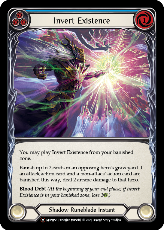 Invert Existence [U-MON158-RF] Unlimited Rainbow Foil | Good Games Cannington
