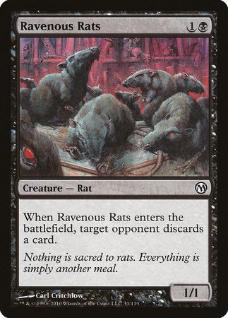 Ravenous Rats [Duels of the Planeswalkers] | Good Games Cannington