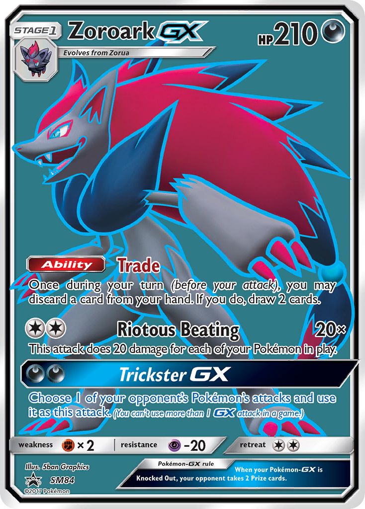 Zoroark GX (SM84) [Sun & Moon: Black Star Promos] | Good Games Cannington