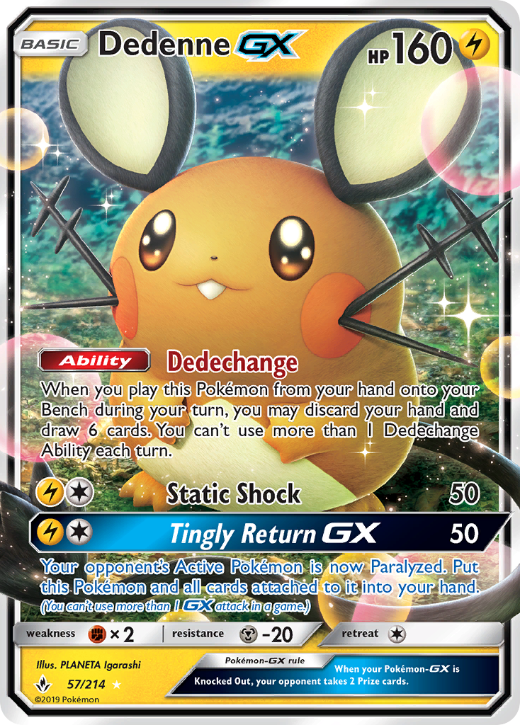 Dedenne GX (57/214) [Sun & Moon: Unbroken Bonds] | Good Games Cannington