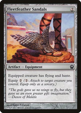 Fleetfeather Sandals [Theros] | Good Games Cannington
