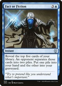 Fact or Fiction [Zendikar Rising Commander] | Good Games Cannington