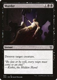 Murder [Zendikar Rising Commander] | Good Games Cannington