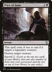 Price of Fame [Zendikar Rising Commander] | Good Games Cannington