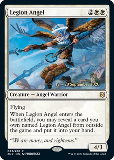 Legion Angel [Zendikar Rising: Prerelease Cards] | Good Games Cannington