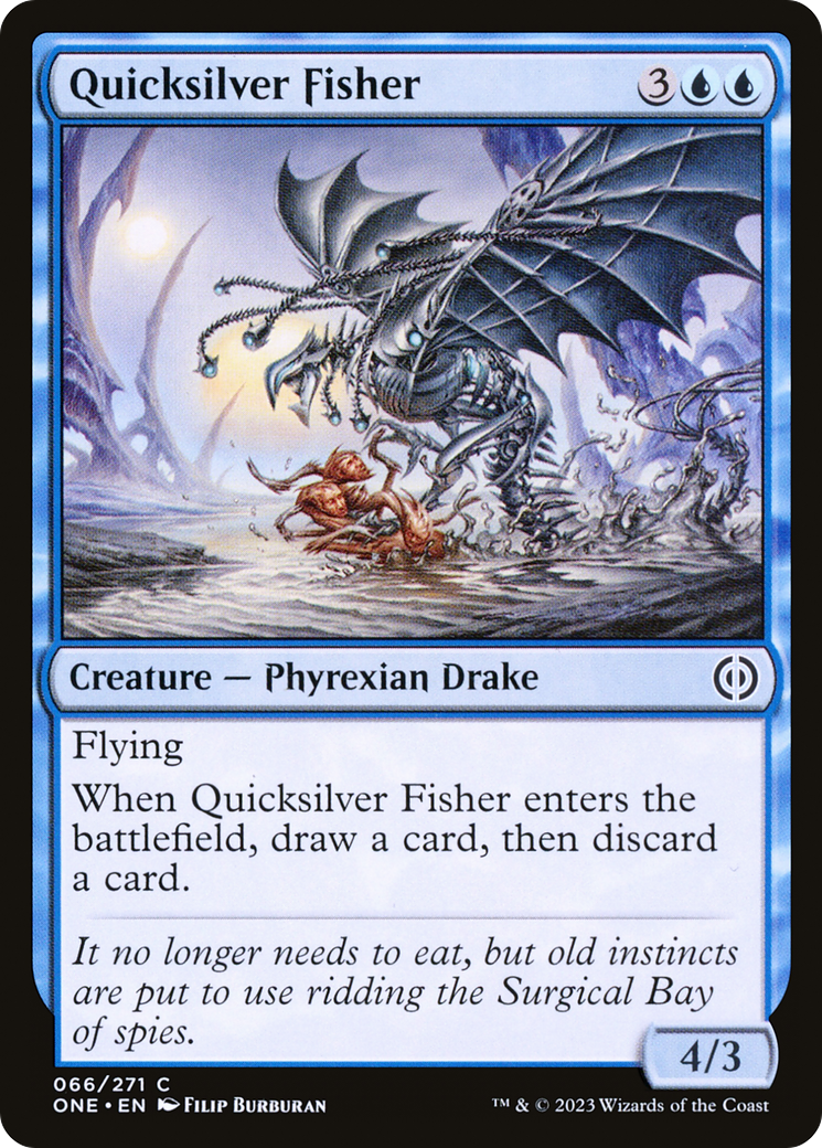 Quicksilver Fisher [Phyrexia: All Will Be One] | Good Games Cannington