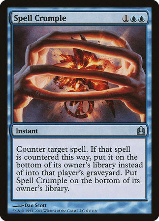 Spell Crumple [Commander 2011] | Good Games Cannington