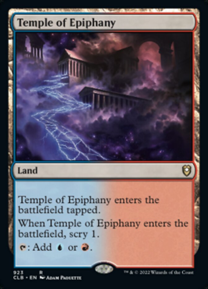 Temple of Epiphany [Commander Legends: Battle for Baldur's Gate] | Good Games Cannington