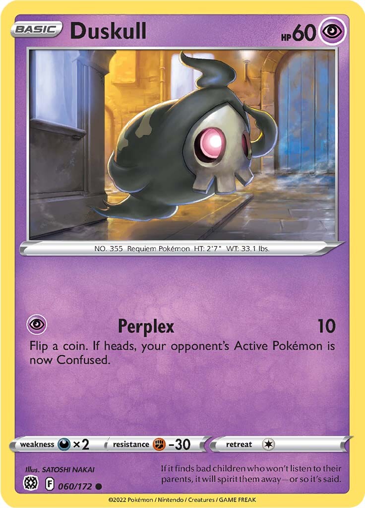 Duskull (060/172) [Sword & Shield: Brilliant Stars] | Good Games Cannington