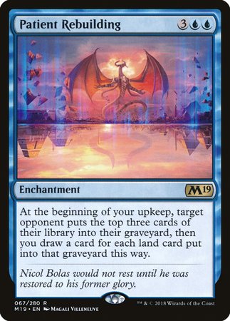 Patient Rebuilding [Core Set 2019] | Good Games Cannington