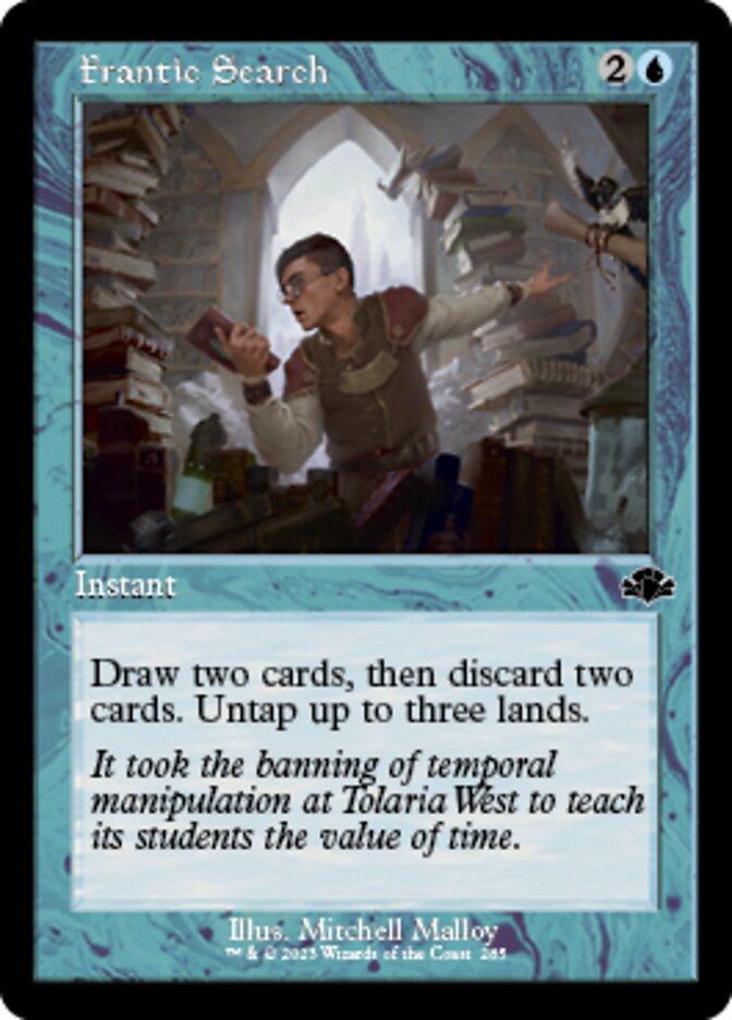 Frantic Search (Retro) [Dominaria Remastered] | Good Games Cannington