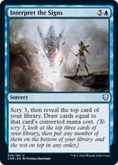 Interpret the Signs [Commander Legends] | Good Games Cannington