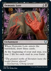 Demonic Lore [Commander Legends] | Good Games Cannington