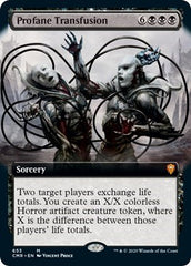 Profane Transfusion (Extended Art) [Commander Legends] | Good Games Cannington