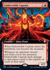 Emberwilde Captain (Extended Art) [Commander Legends] | Good Games Cannington