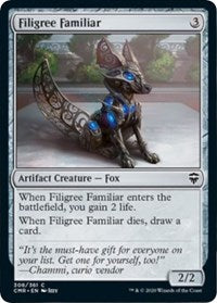 Filigree Familiar [Commander Legends] | Good Games Cannington