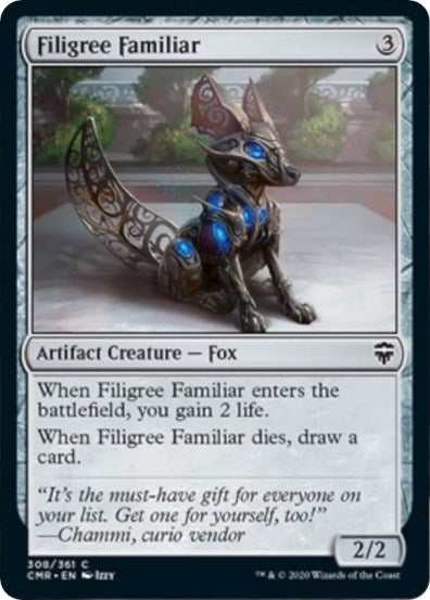 Filigree Familiar [Commander Legends] | Good Games Cannington