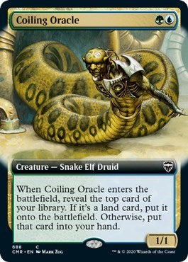 Coiling Oracle (Extended Art) [Commander Legends] | Good Games Cannington