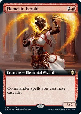 Flamekin Herald (Extended Art) [Commander Legends] | Good Games Cannington