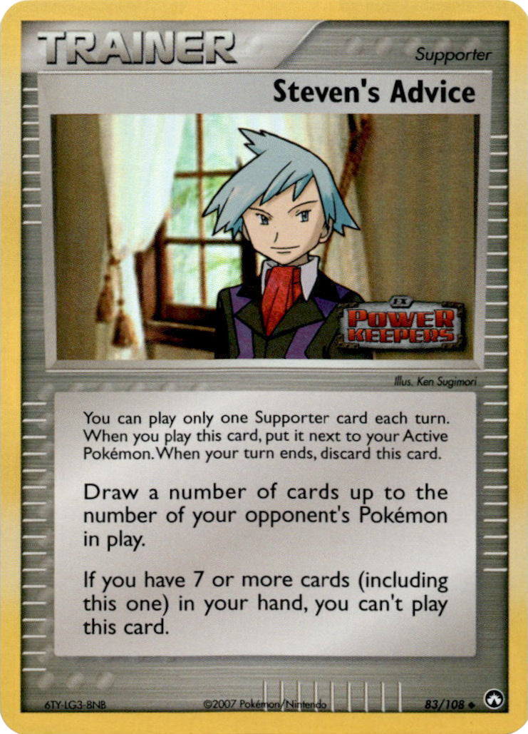 Steven's Advice (83/108) (Stamped) [EX: Power Keepers] | Good Games Cannington