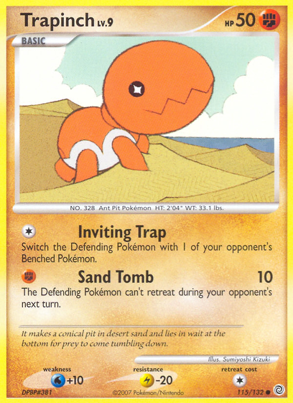 Trapinch (115/132) [Diamond & Pearl: Secret Wonders] | Good Games Cannington