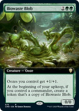 Biowaste Blob (Extended Art) [Commander Legends] | Good Games Cannington
