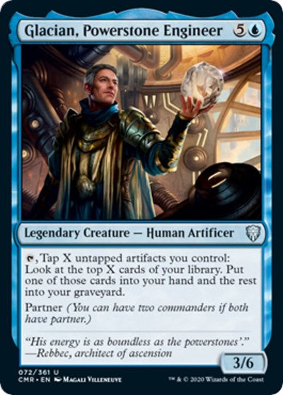 Glacian, Powerstone Engineer [Commander Legends] | Good Games Cannington