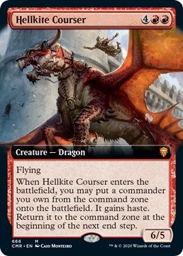 Hellkite Courser (Extended Art) [Commander Legends] | Good Games Cannington