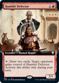 Humble Defector (Extended Art) [Commander Legends] | Good Games Cannington