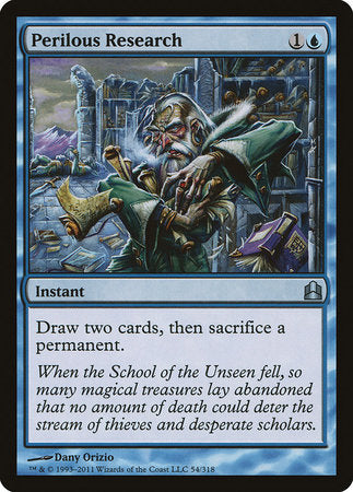 Perilous Research [Commander 2011] | Good Games Cannington