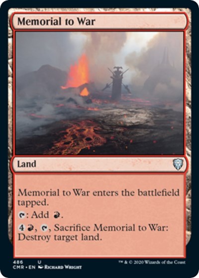 Memorial to War [Commander Legends] | Good Games Cannington