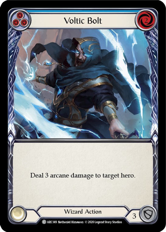 Voltic Bolt (Blue) [U-ARC149] Unlimited Rainbow Foil | Good Games Cannington