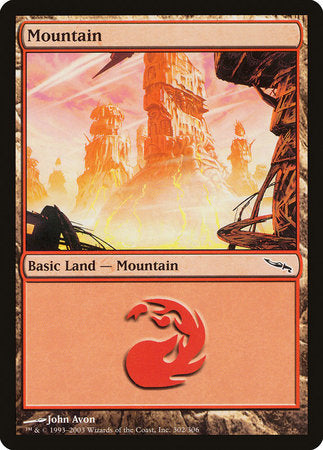 Mountain (302) [Mirrodin] | Good Games Cannington