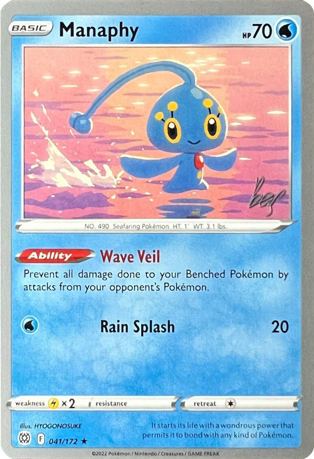 Manaphy (041/172) (Cheryl Again - Sebastian Lashmet) [World Championships 2022] | Good Games Cannington
