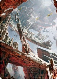 Mountain 3 Art Card [Zendikar Rising Art Series] | Good Games Cannington